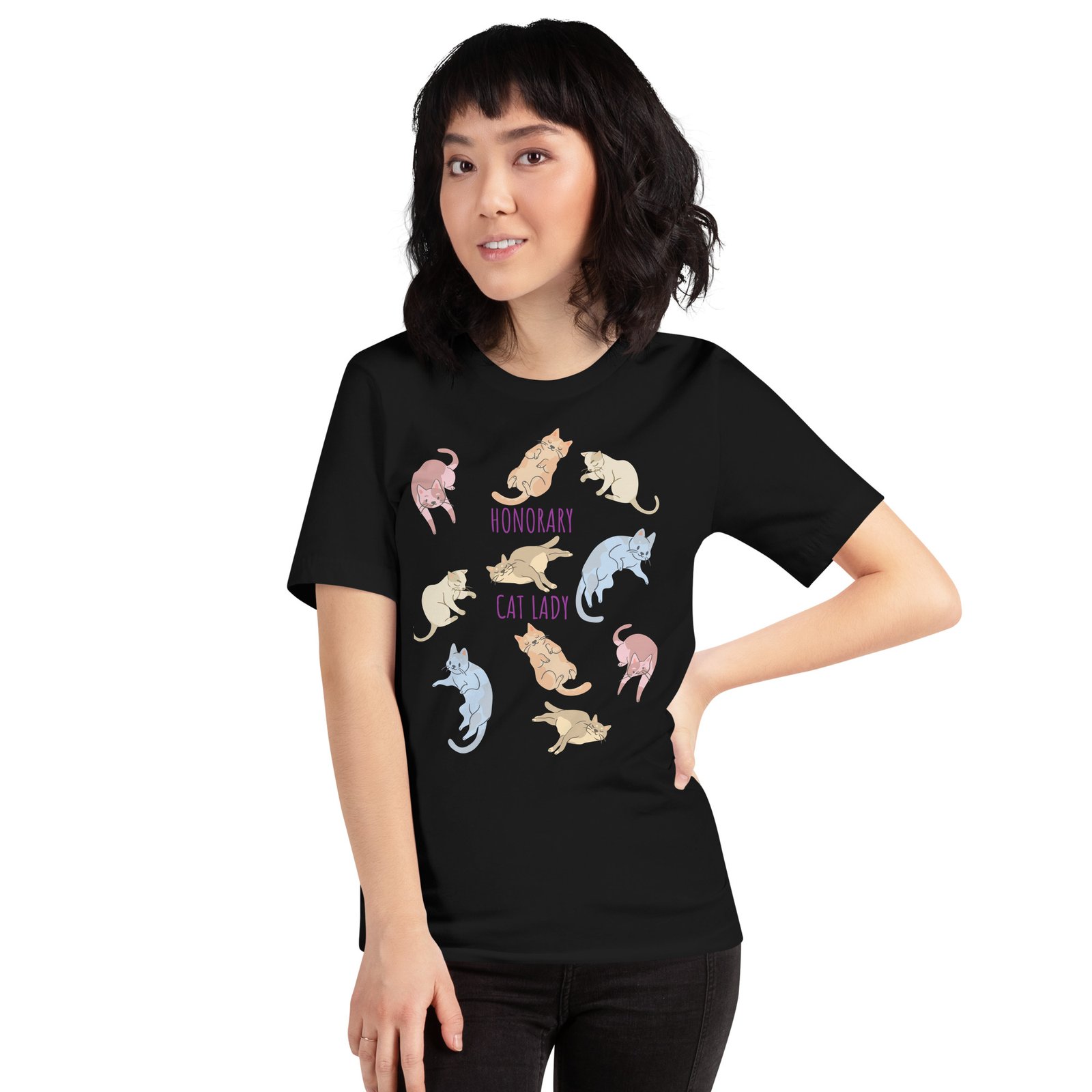 "Honorary Cat Lady" T-shirt - Image 2