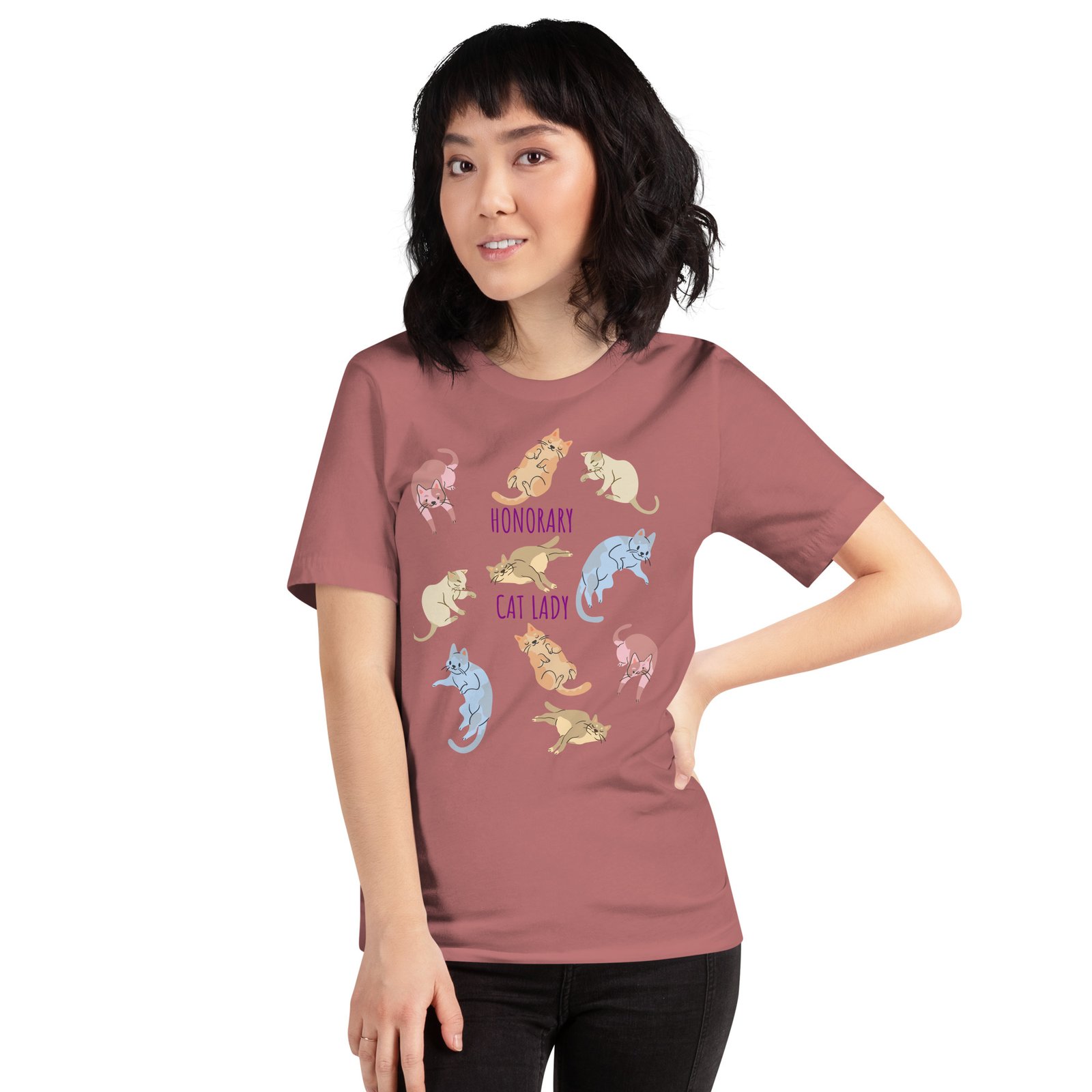 "Honorary Cat Lady" T-shirt - Image 4