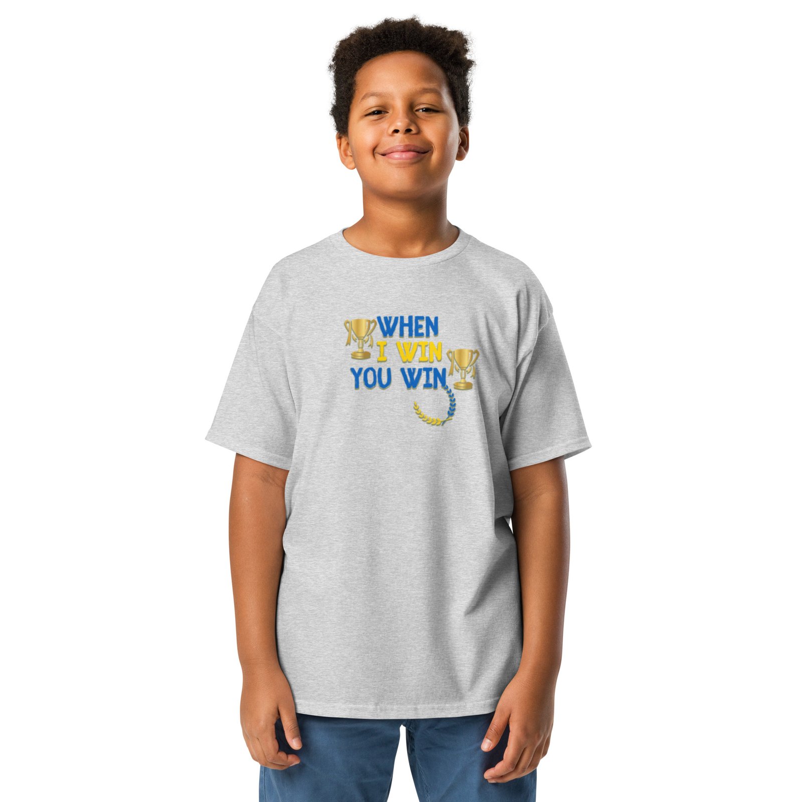 "When I Win You Win" Youth Classic Tee - Image 3